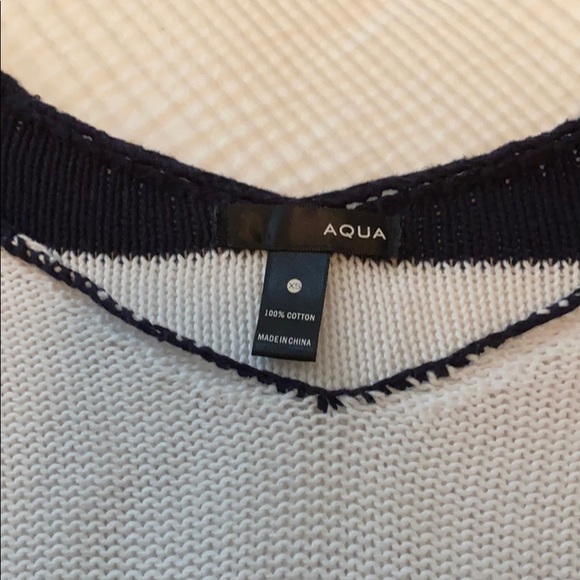 Aqua cotton sweater - Picture 2 of 5